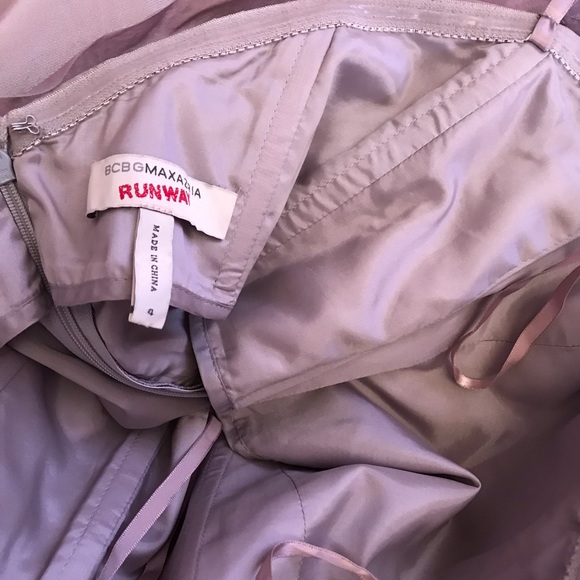 Runway collection BCBG color block silk dress 4 - Picture 14 of 16